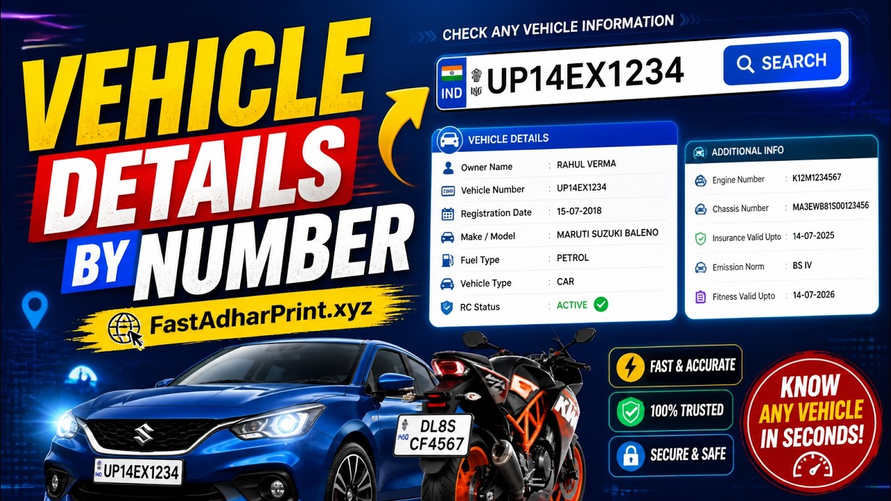 How to Get Full Vehicle Details from Any Number Plate | Check Vehicle Owner Info Online