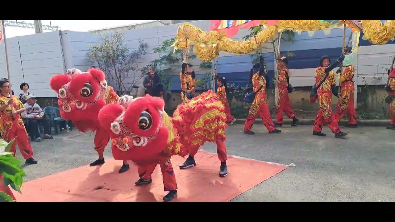 慶樂社鼓亭吹、宋江陣、鎮樂社鼓亭吹、小朋友鼓花陣、醒獅龍陣表演參拜、中洲北極殿玄天三上帝神轎參拜   台南仁德中洲北極殿乙巳年禳湟禳熒五朝謝恩消災祈安清醮遶境