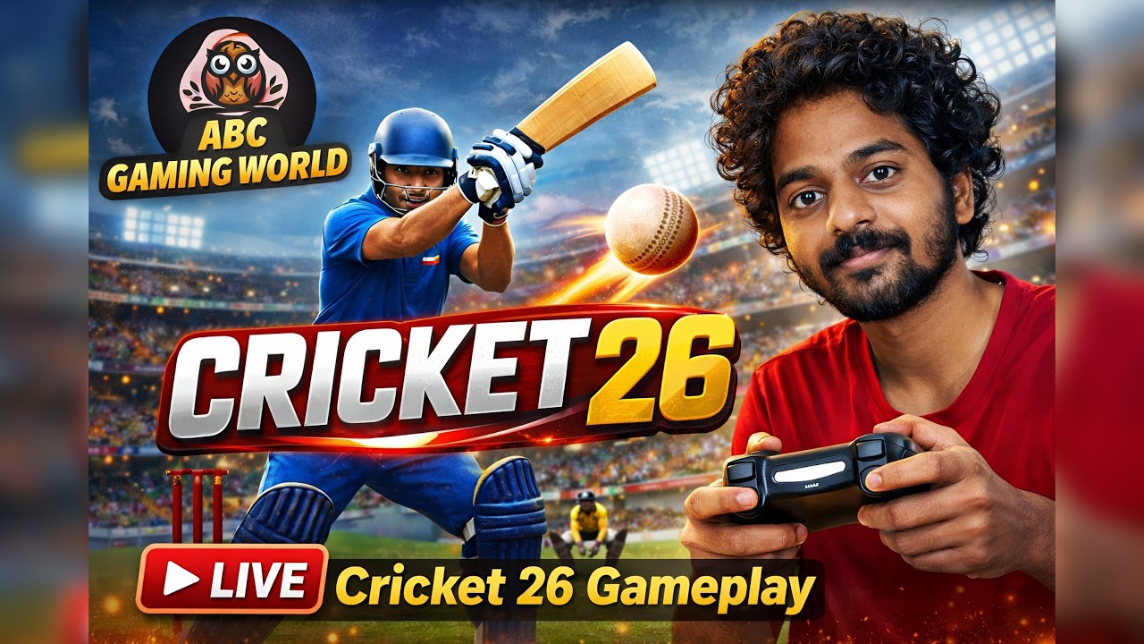 🔴 LIVE Cricket 26 PS5 Gameplay | Telugu Live Stream | ABC Gaming World🔥