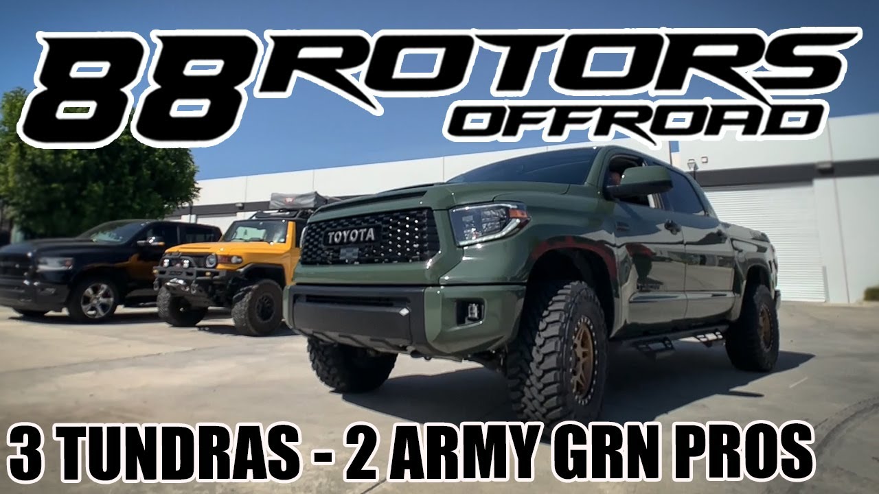 2020 ARMY GREEN TUNDRA TRD PRO - SHIMS, SHACKLES, BMC FOR 35