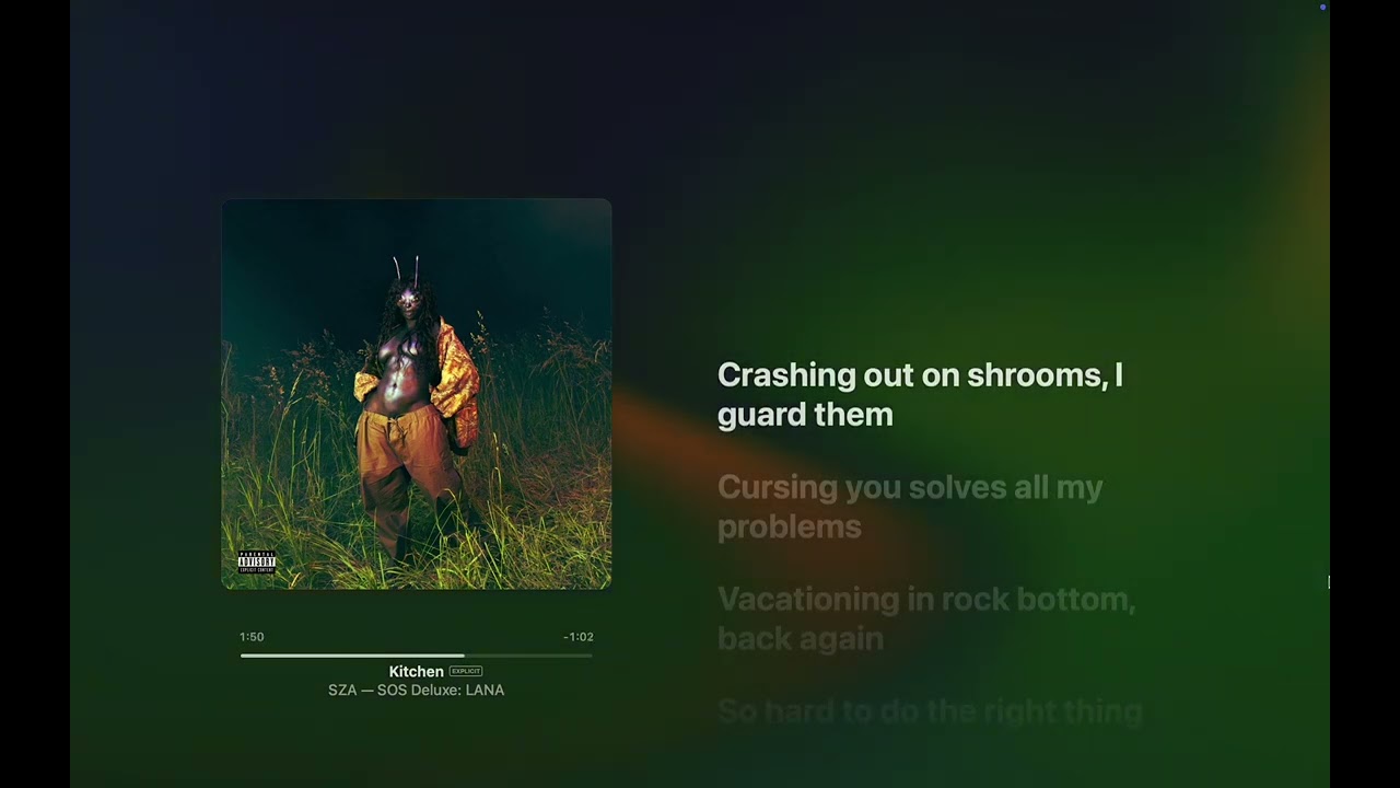 SZA - Kitchen (Lyrics)
