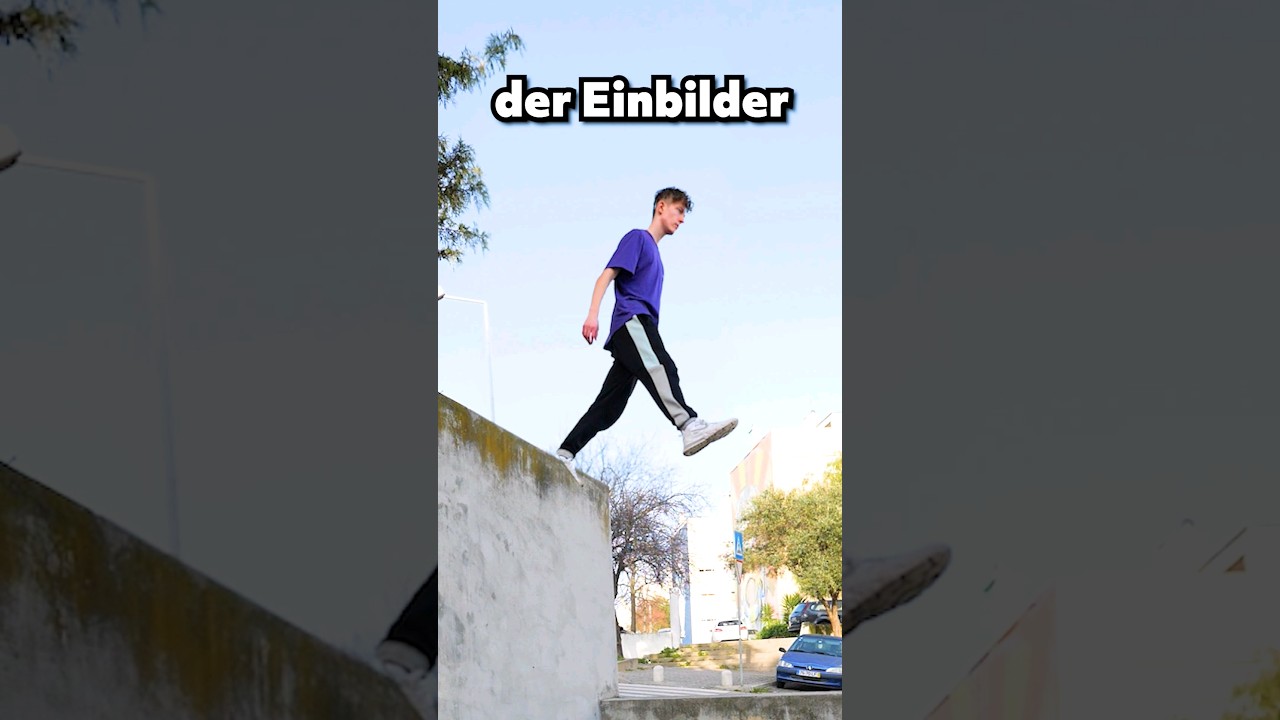 Wie VERSCHIEDENE Menschen eine TREPPE benutzen  #parkour #comedy #salto