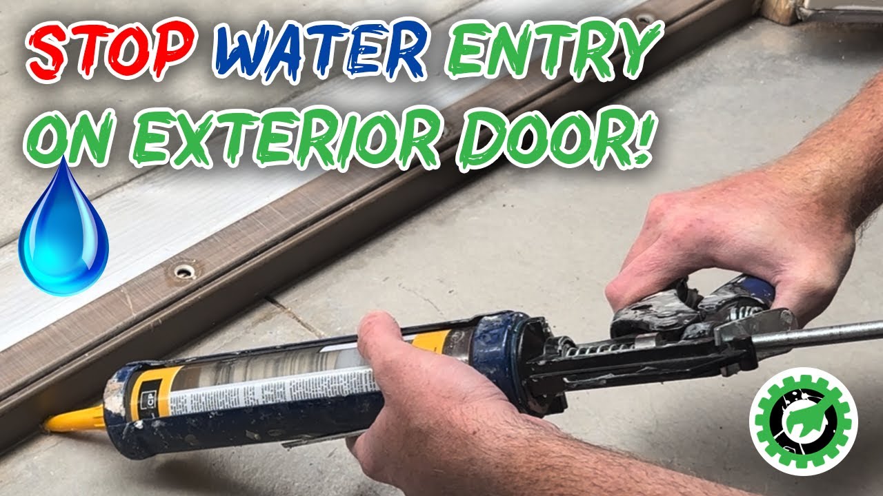 Door Threshold Leaking - How to STOP Water from Leaking in from an Exterior Door