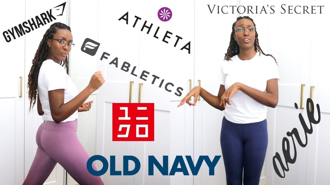 LEGGINGS HAUL | Gymshark, Fabletics, Victoria's Secret, Aerie, Athleta, Uniqlo, & Old Navy