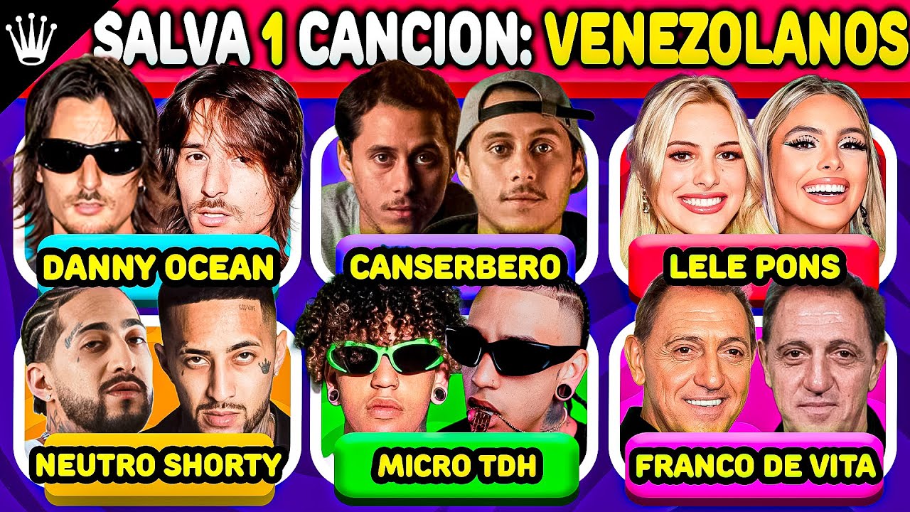 Salva Una Cancion De Cada Artista Venezolano 🇻🇪🌟🔥 ¿Cual Es Tu Favorita?  | BRAHYMUSIC