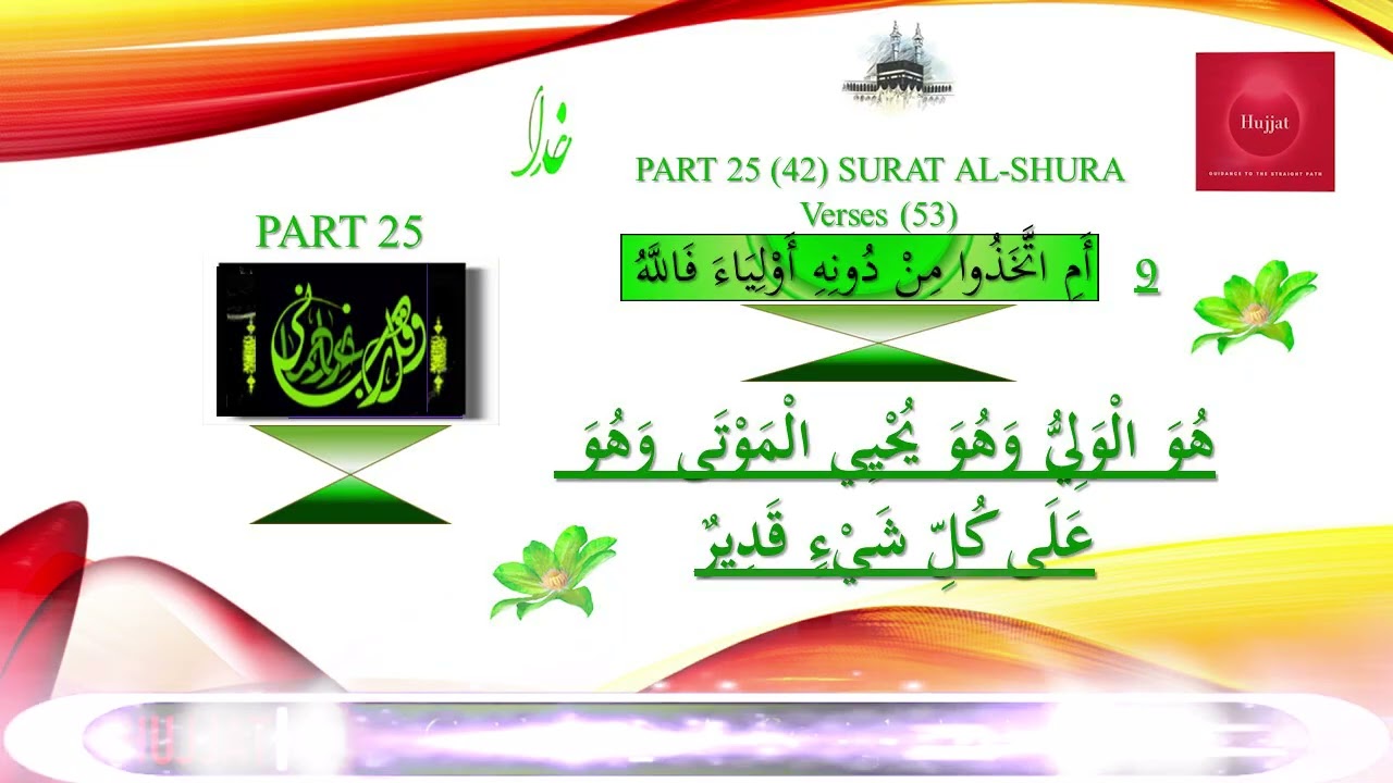 Complete Quran (Part 25) with English Translation  English Reading (Voice over) : Quran Foundation