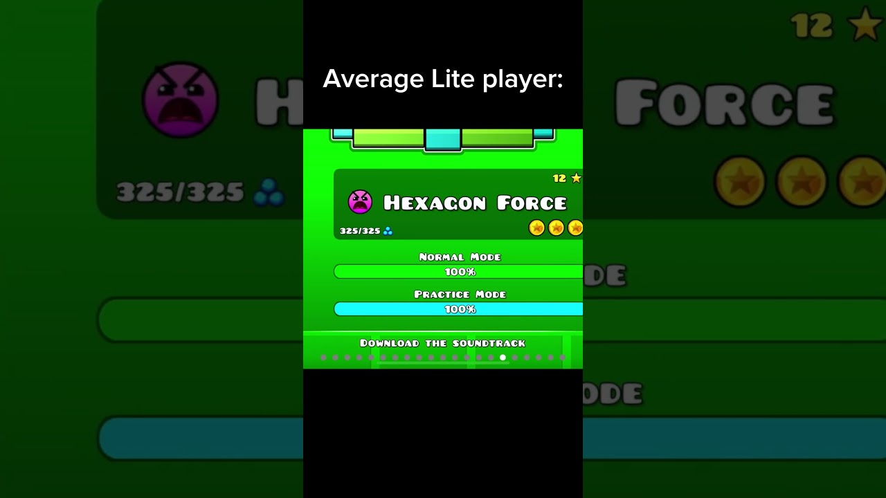 Average Geometry Dash Lite player be like&hellip; #geometrydashlite