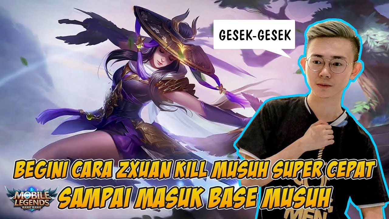 Cara Kill Musuh Super Cepat Ala 振♡ZxShark♡菲  FANNY ZXUAN Sampai Masuk Base Lawan