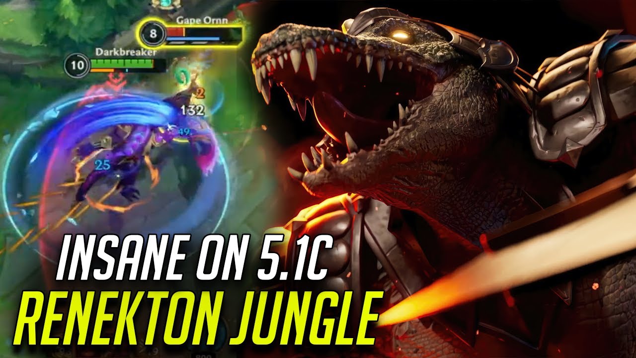 WILD RIFT RENEKTON JUNGLE INSANE SOLOQ BUILD FOR 5.1C