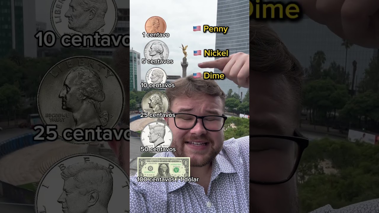 &iquest;C&uacute;ales son las monedas de USA en ingl&eacute;s? 🪙🇺🇸 #aprenderingles
