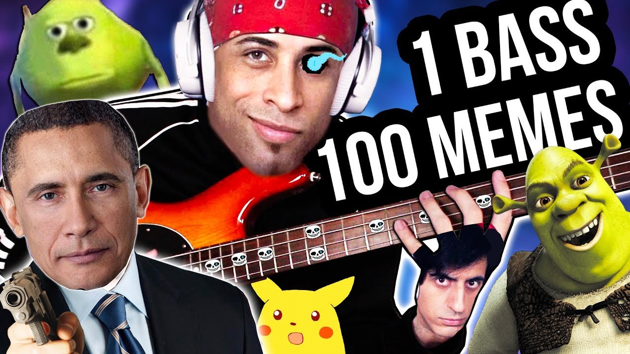 1 BASS, 100 MUSIC MEMES