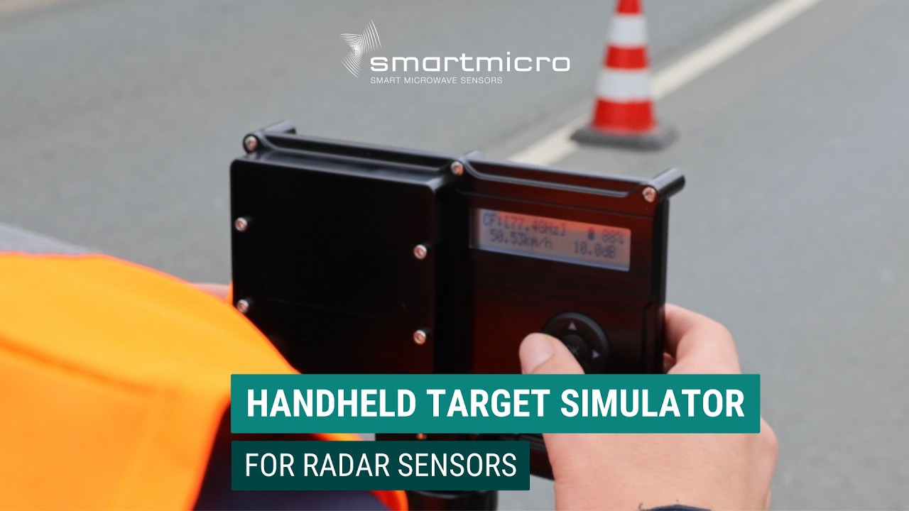Precise Traffic Sensor Alignment with the Handheld Target Simulator | smartmicro®
