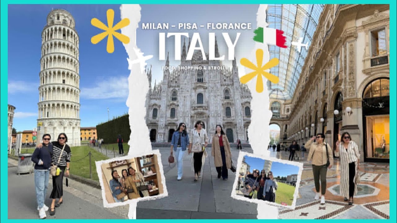 ITALY VLOG 🇮🇹 | Starbucks in Italy?! Florence Strolls + Leaning Tower of Pisa 😳 | Milan &rarr; Paris