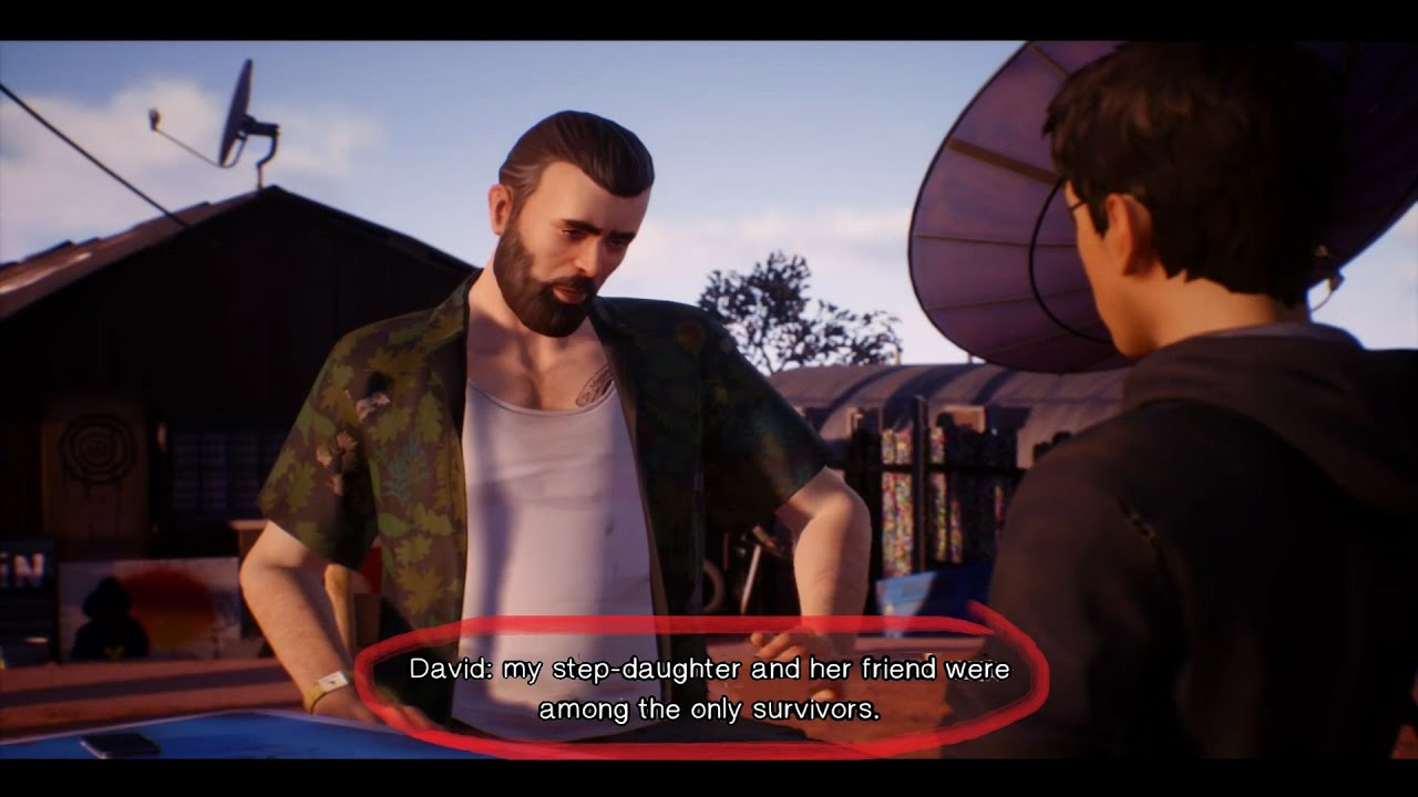David Madsen Chloe Price's mother boyfriend Appearance in Life is strange 2 - Telling the Story