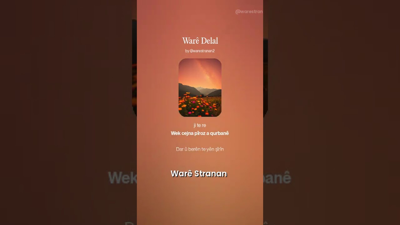 War&ecirc; Delal - War&ecirc; Stranan #Shorts