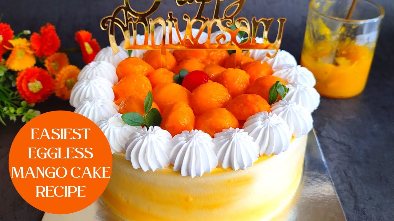 Easiest Mango Cake | Eggless Mango Cake | Mango Cake Design | New Cake Design | Mango Compote Recipe