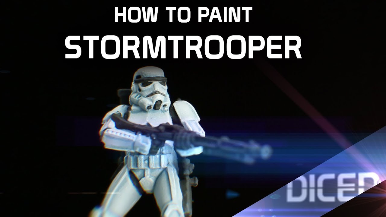 Tutorial | How to paint Stormtrooper für Star Wars Legion | DICED
