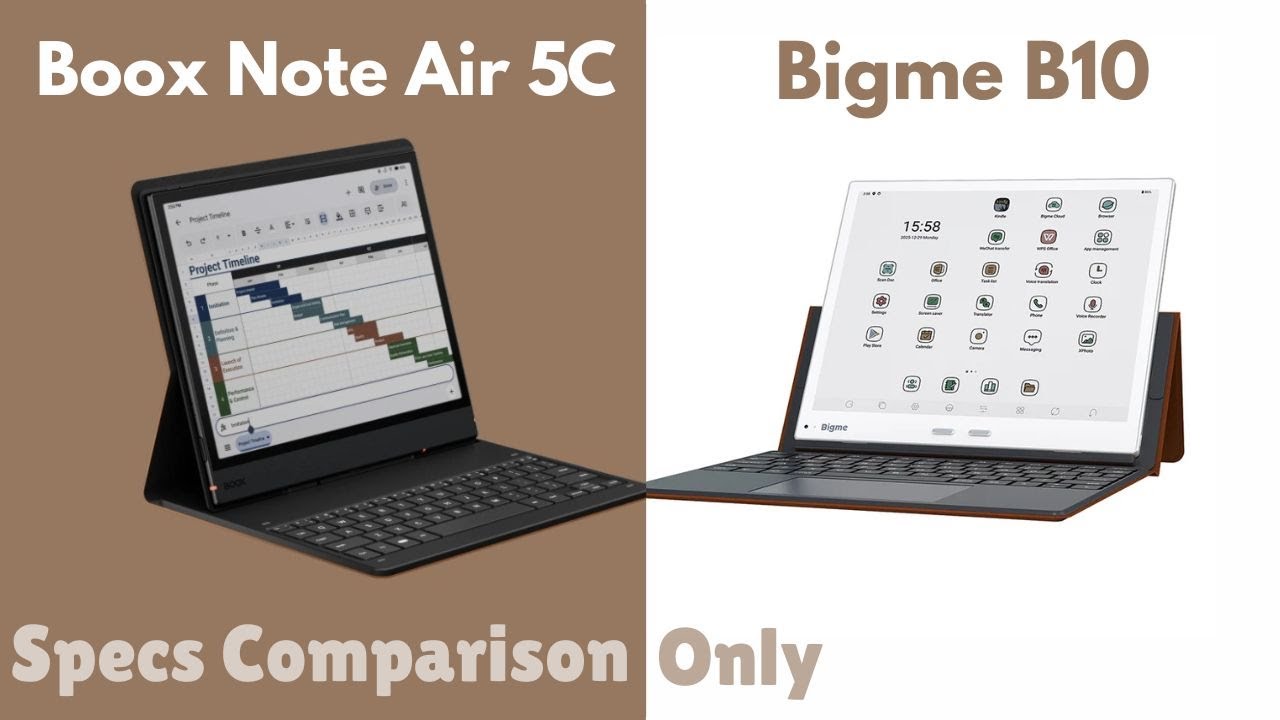 Bigme B10 vs Boox Note Air 5C (Specs Comparison Only)