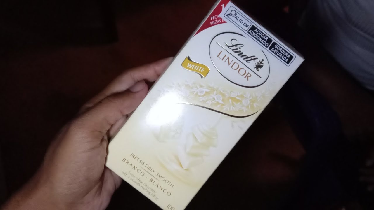 Barra De Chocolate 🍫 LINDT Lindor White🇧🇷❤️🌍