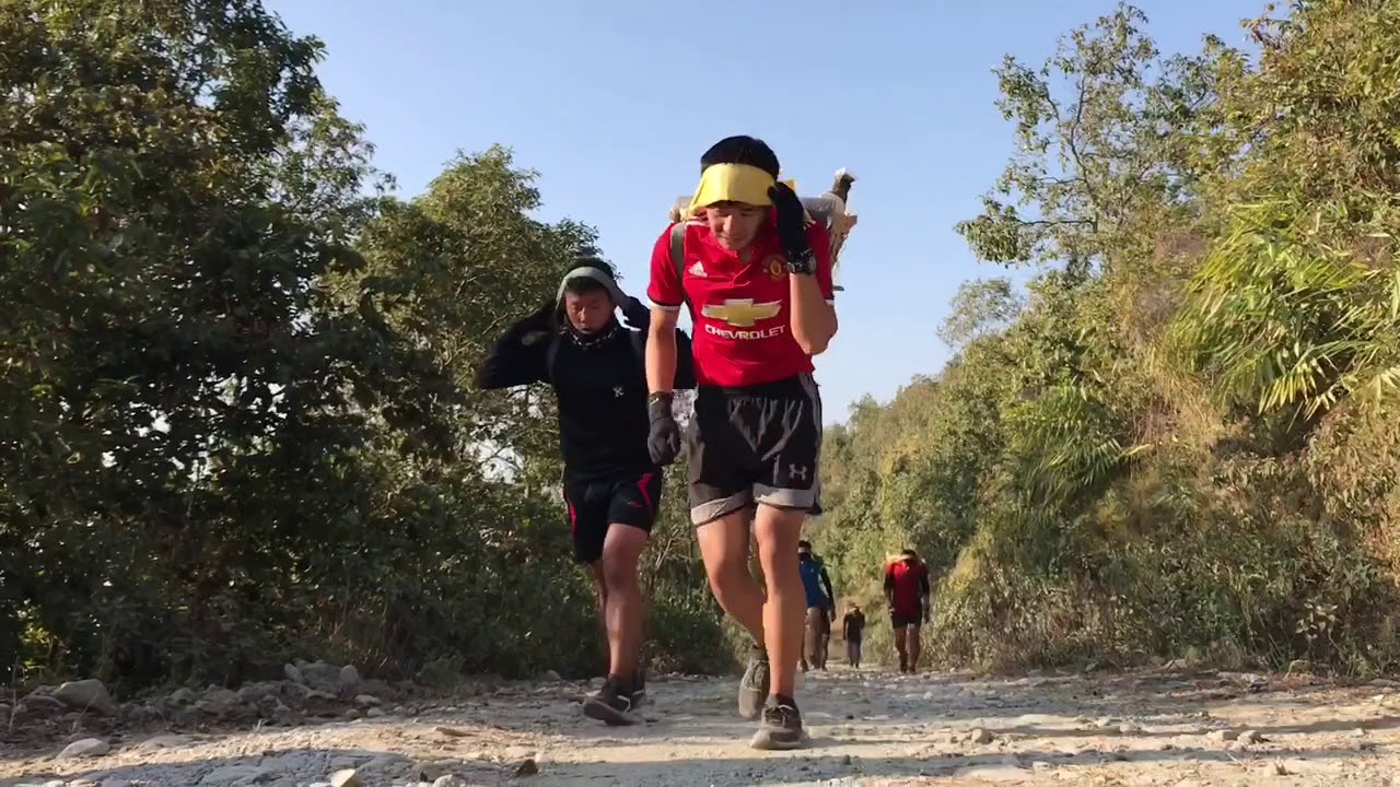 British Gurkha Army & Singapore Police Force Doko Training From all over Nepal @ POKHARA