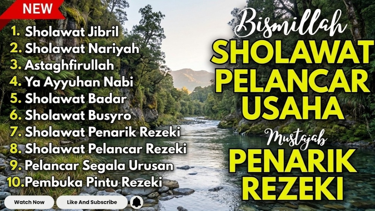 SHOLAWAT TERBARU 2026 | SHOLAWAT JIBRIL PENARIK REZEKI, BUSYRO, NARIYAH, SHOLAWAT NABI MERDU TERBARU