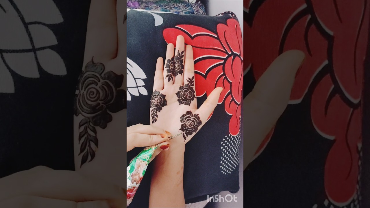 🌺 flower mehndi design 