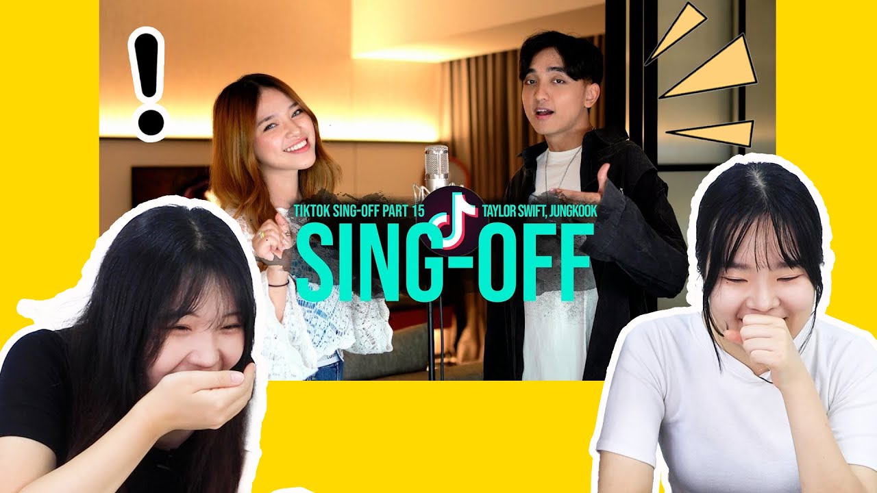 Reaksi warga Korea yang mengaku sangat menyukai serial SING-OFF | Korean reacts to SING-OFF TIKTOK