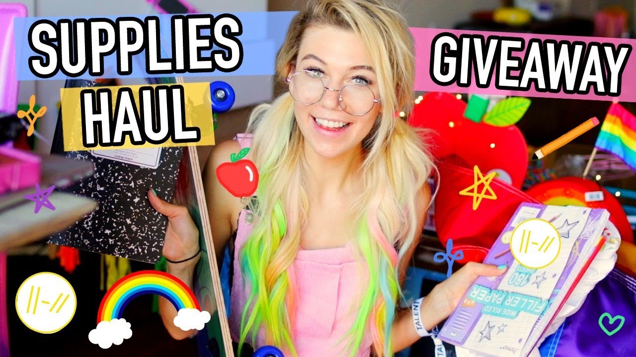 HUGE Back To School Supplies Haul! + GIVEAWAY 2018