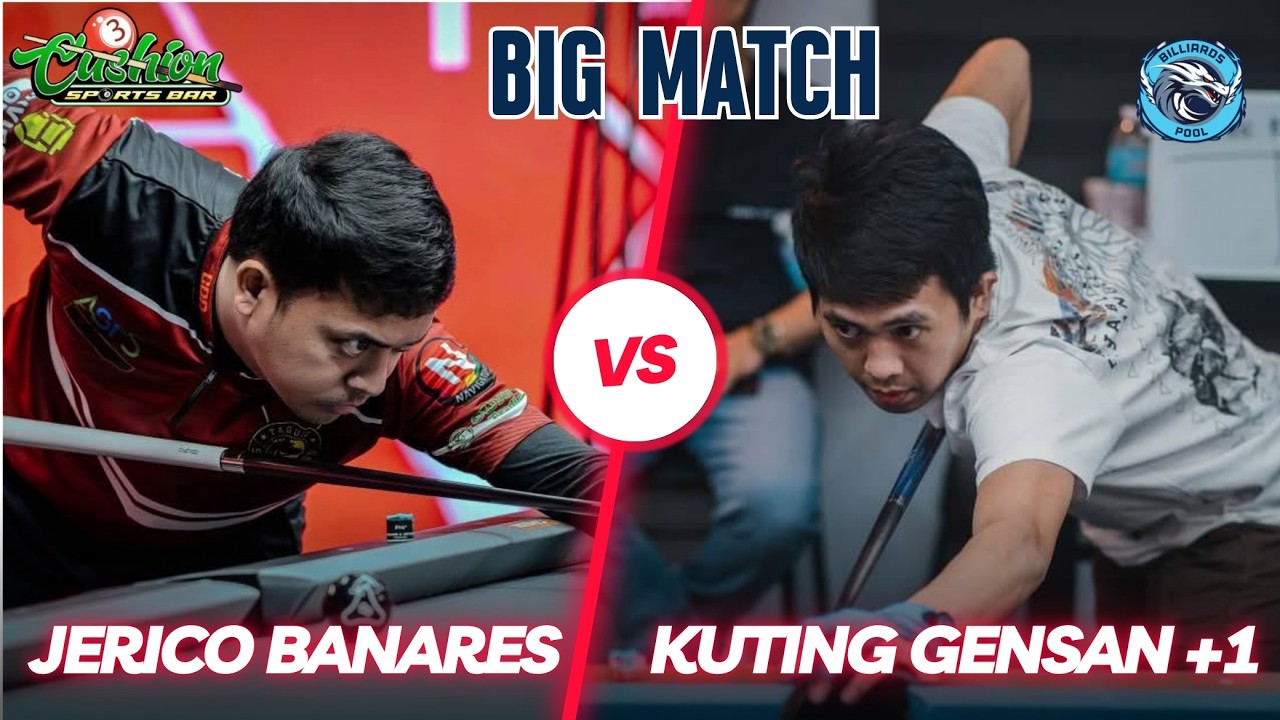 🔴BILLIARDS | JERICO BANARES VS KUTING GENSAN +1 | RACE 22