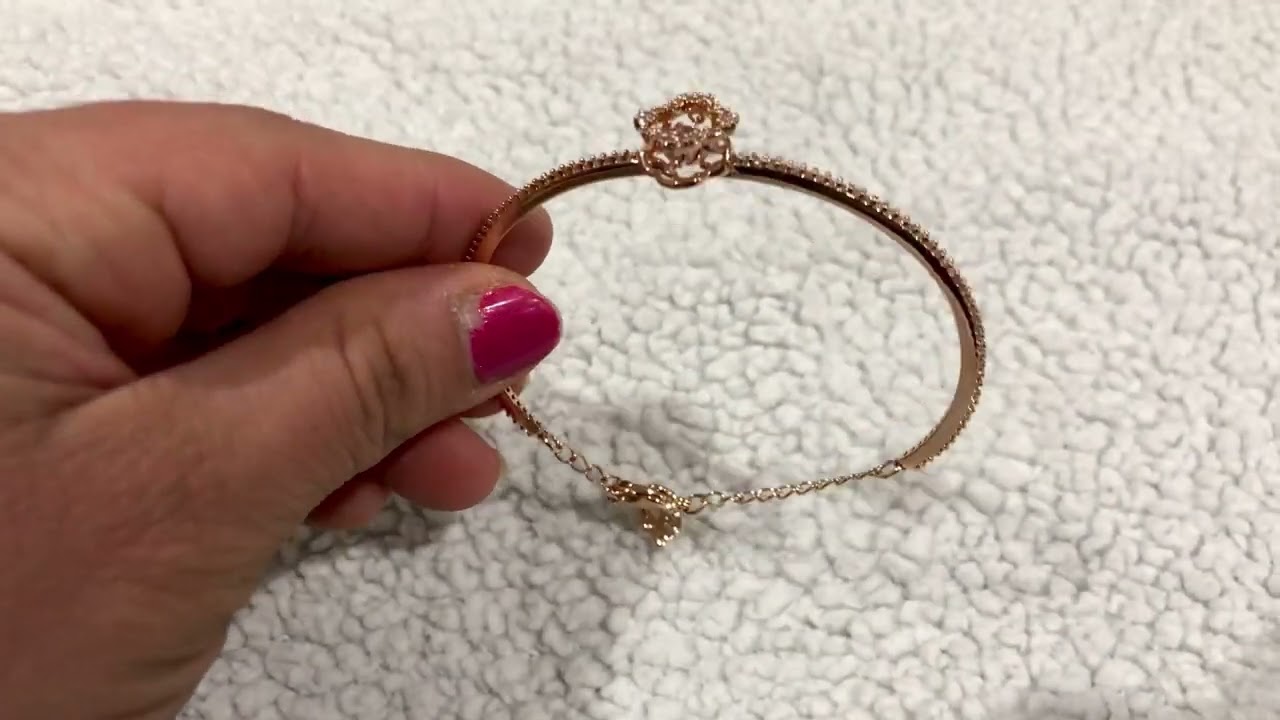 Unboxing and Review of Swarovski Una Clover, pink, rose gold plated necklace, earing and bracelet