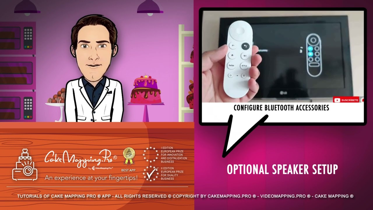 20 - Tutoriels : Haut-parleur Bluetooth optionnel . Cake Mapping Pro&reg; APP Fran&ccedil;ais.