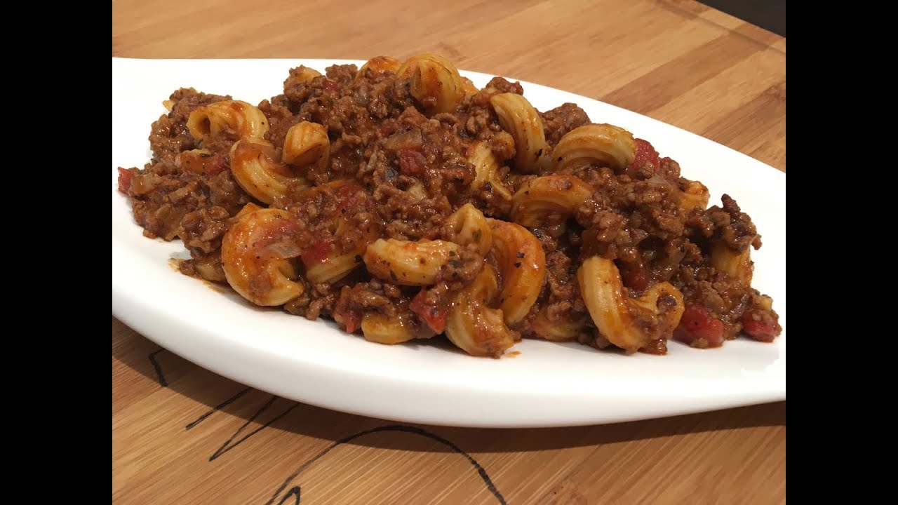 Original Rezept Amerikaner Gulasch Anleitung USA Tour Rezept Jagd Nudeln lecker