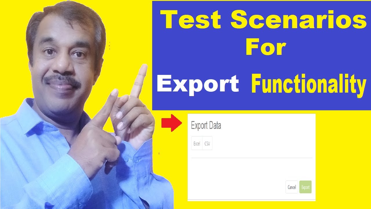 manual testing scenarios for export functionality | testing shala | gangadharcm