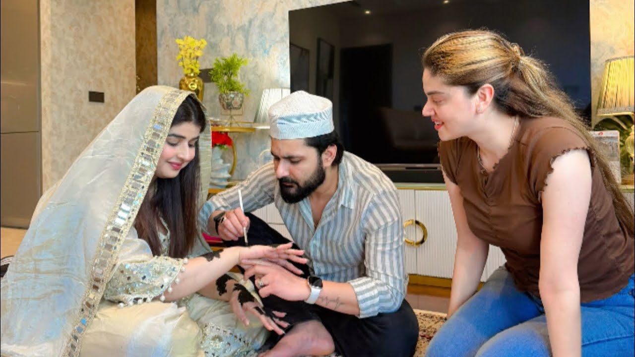 Mehndi at home  | Sajid Shilpa Vlogs 