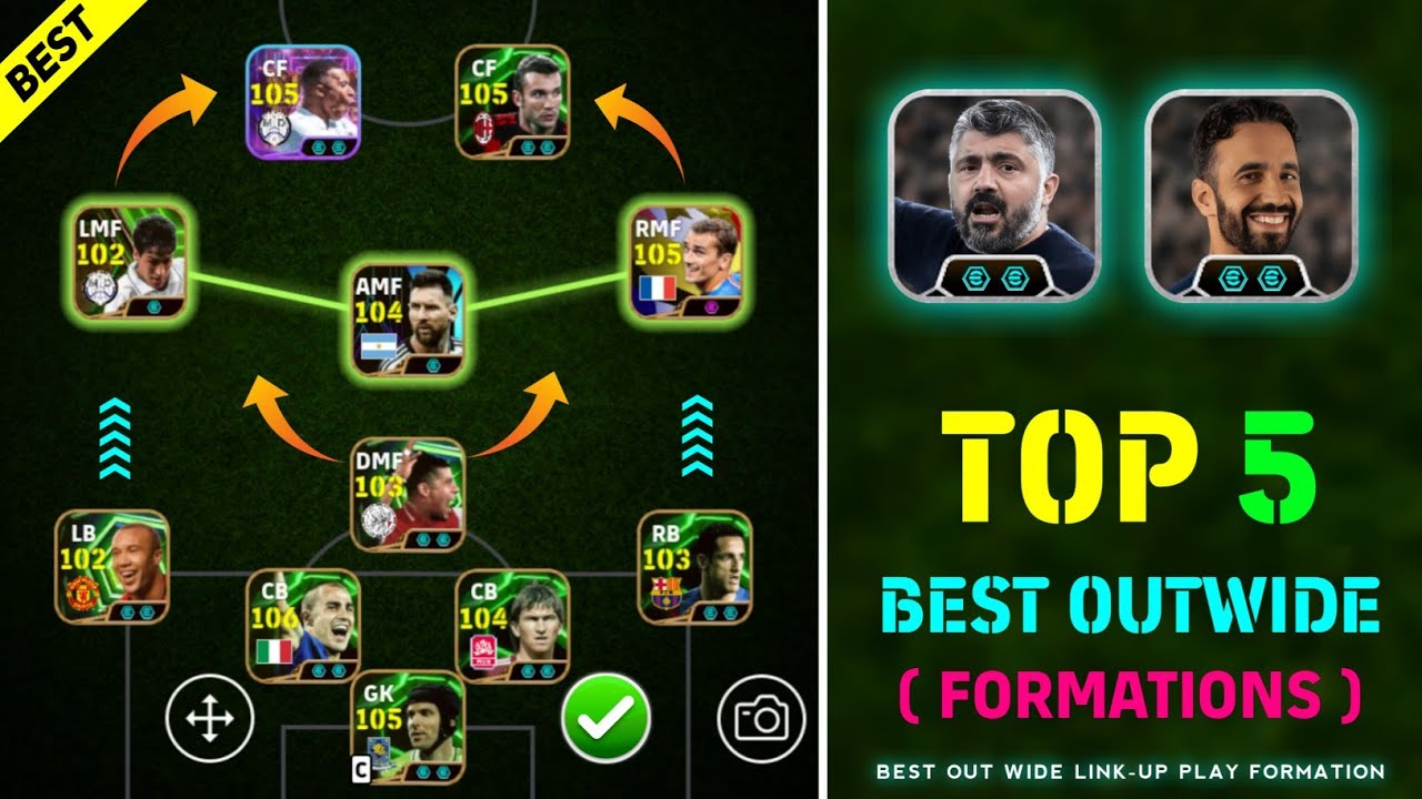 Топ-5 лучших расстановок на флангах в eFootball 2026 🔥 Схема взаимодействия Дженнаро Гаттузо на ф...