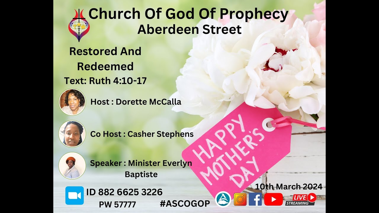 Restored & Redeemed | Sunday Service 10th March 2024