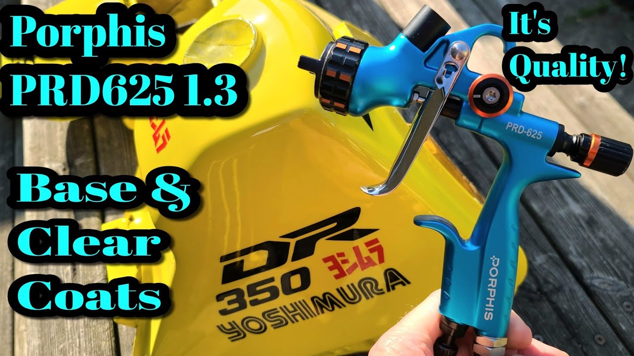 Porphis PRD625 1.3 Spray Gun, A Smaller PRD715 & Kapci 6030 Clear Coat, Quality Chinese Guns