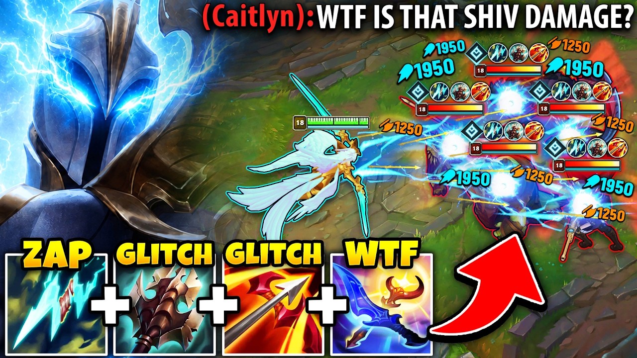 Kayle but my Statikk Shiv one shots your whole team (SUPER GLITCHED AUTOS)
