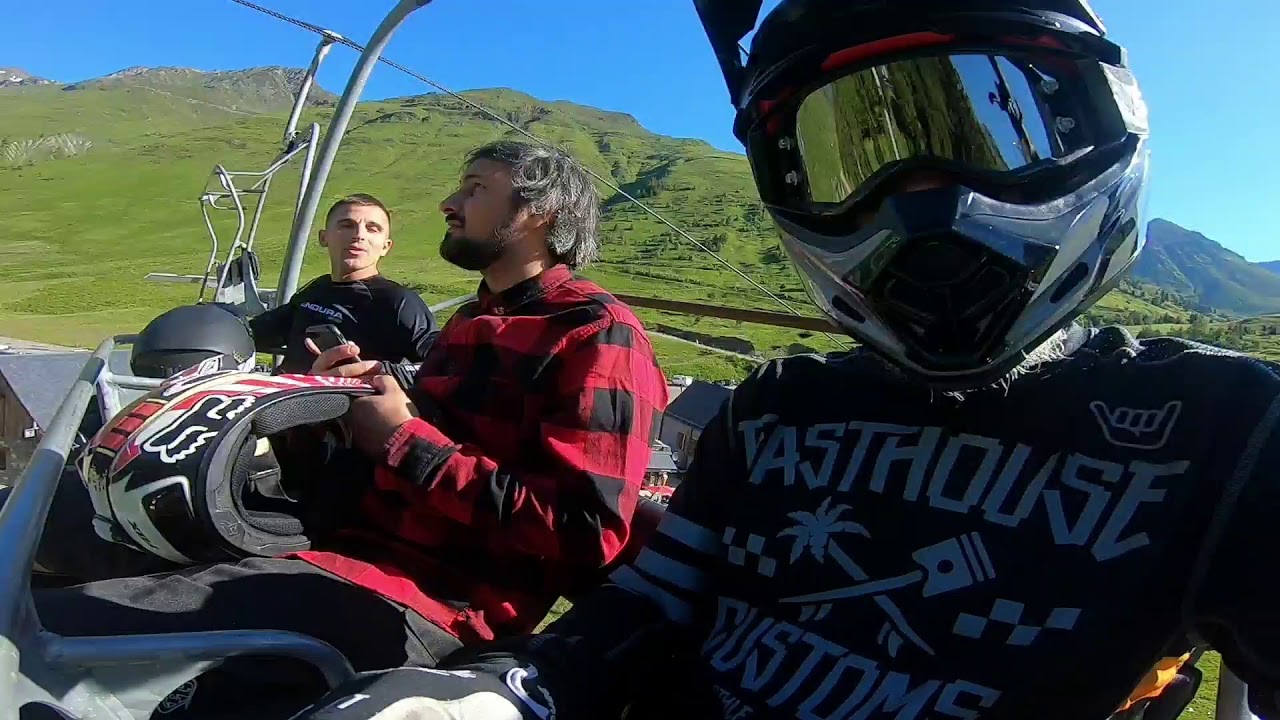 Barèges bike park , piste bleu et piste rouge