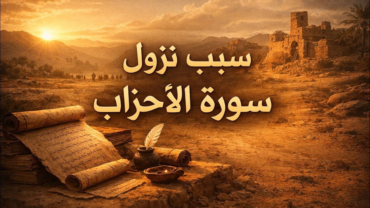 سبب نزول سورة الأحزاب كاملة 
