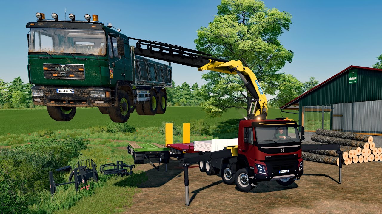 FS22 - Map The Old Stream Farm 086 🇩🇪🍓🌳 - Forestry, Farming and Construction - 4K