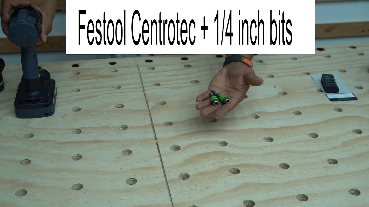 Festool Centrotec + 1:4 inch bits