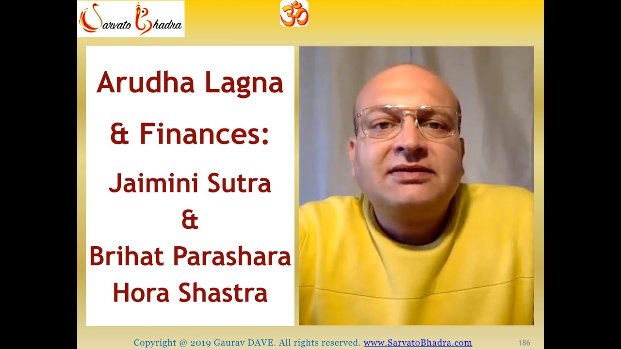 Arudha Lagna & Finances: Jaimini Sutra & Brihat Parashara (Hindi)