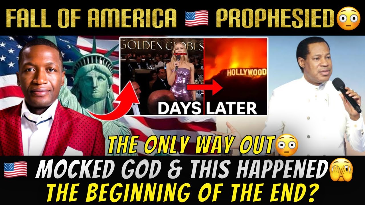 Breaking‼️Prophet Uebert Angel’s Prophecy Of 🇺🇸USA’s Fall As Fires Spread..Pastor Chris Said This..