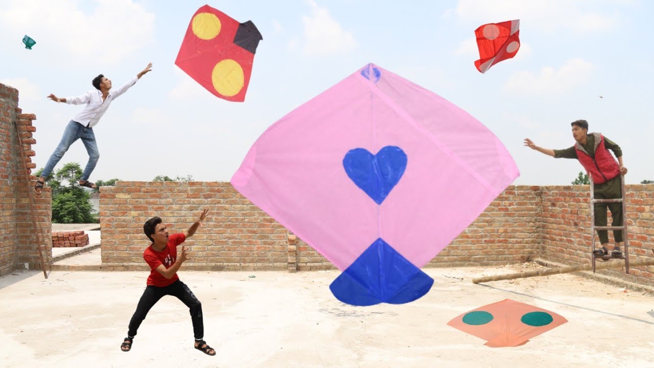 Basant Vs Red Kite Catch | Kite Cutting