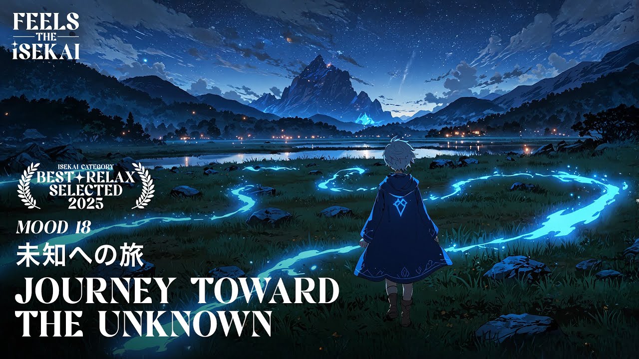🎧 journey toward the unknown 🌠 | Isekai Relaxing Music [異世界 BGM] | Night & River Ambience 💧