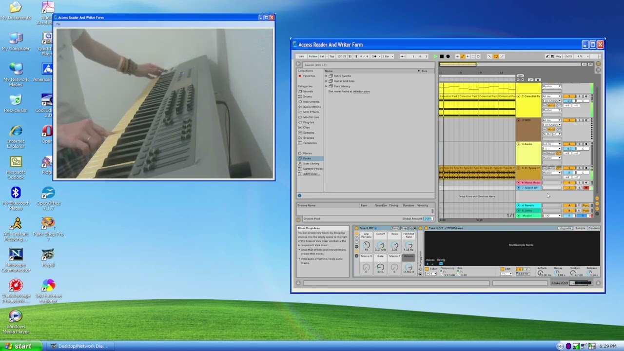 M-AUDIO keystation 88 Pro , looping project in Ableton Live