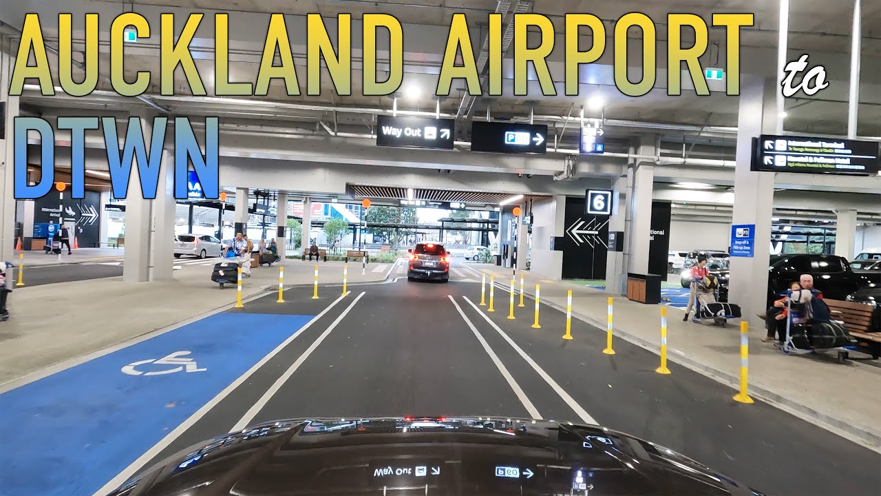 Auckland Airport to Downtown Drive in 4K
