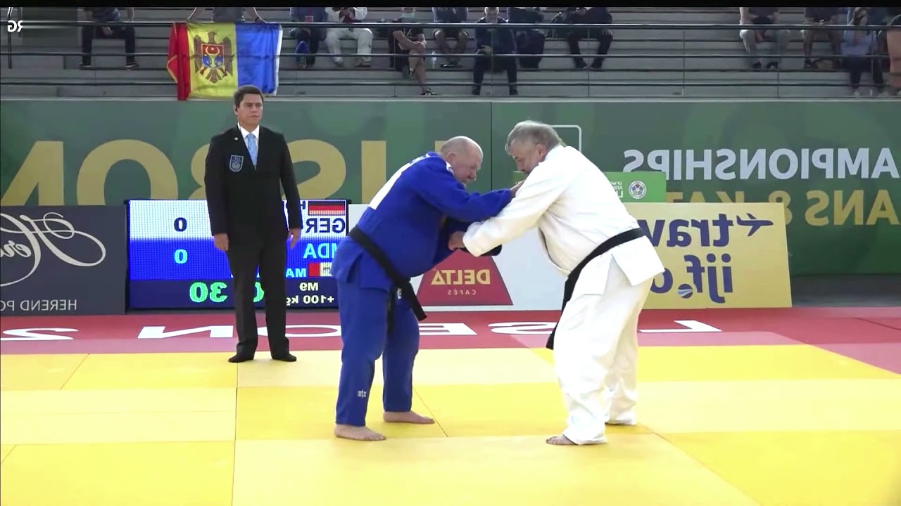 m9  +100kg  HOLGER Jasper (GER) - MALEAR Mihail (MDA) , Judo World Championships Veterans 2021