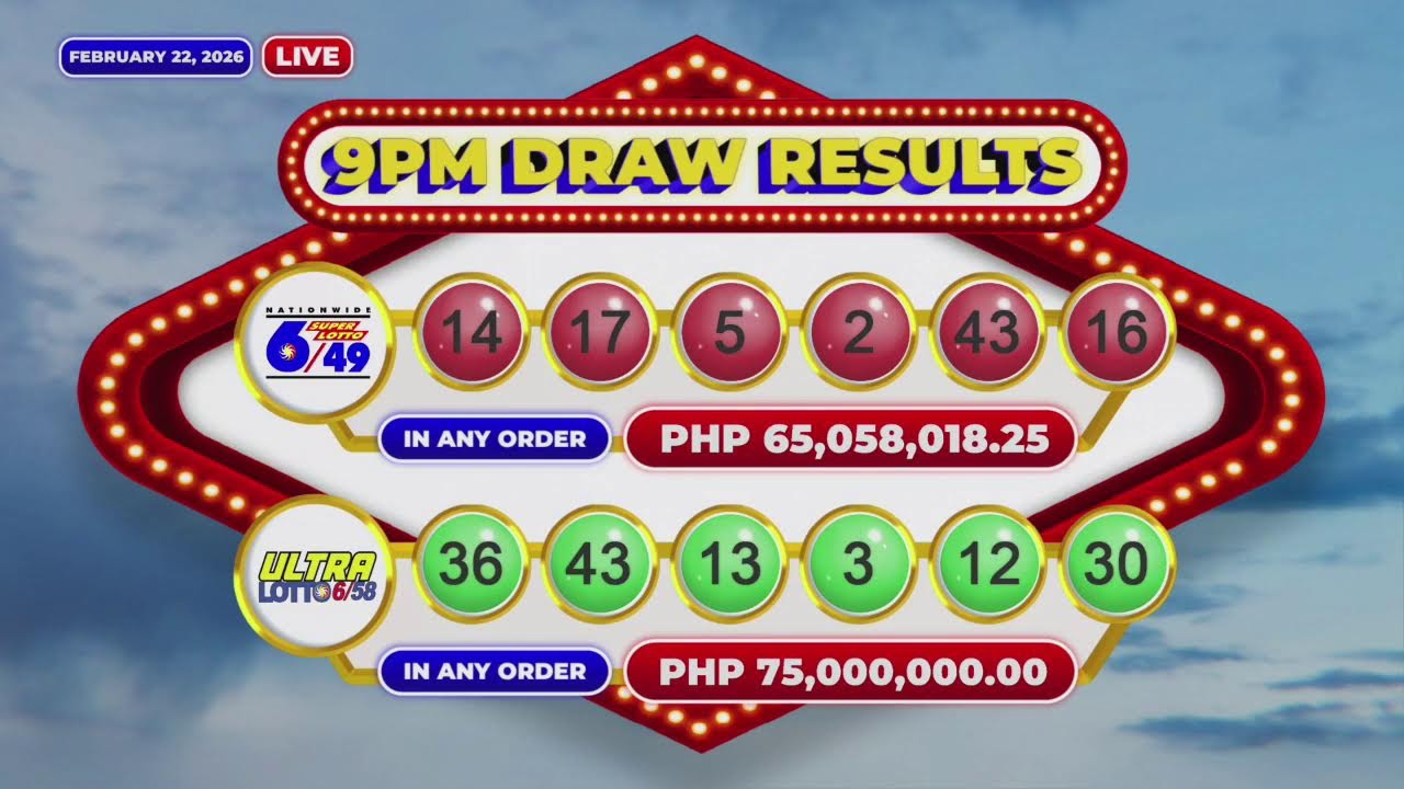 [LIVE] PCSO 9:00 PM Lotto Draw - February 22, 2026